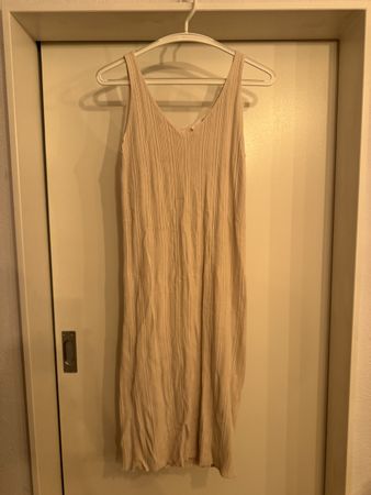 Selected Femme Knit Midi Dress - Beige - Size Small