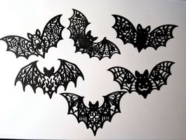 Halloween Fledermaus-Deko, Lasergeschnittenes Sperrholz