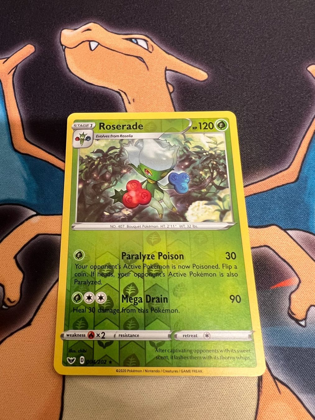 Pokémon Sammelbilder & Trading cards: Roserade (SSH 4) - Reverse Holo - Sword & Shield – Neu (gemäss Beschreibung) aus Bülach von Pfrenzel