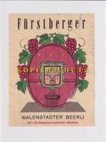 Etikette für Wein - Fürstberger (Walenstadter Beerli) /bd