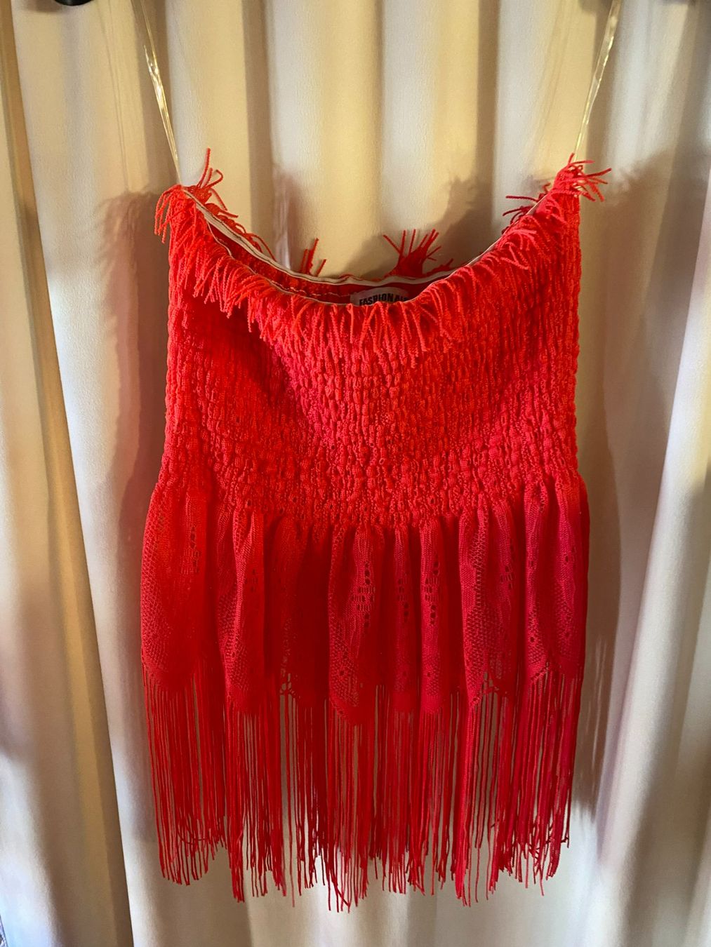 Vestiti: SOMMER KLEID MIT FRANSEN-DAMEN,ROT – Nuovo e nell'imballaggio originale da Meienried venduto da ManuelaBoutique