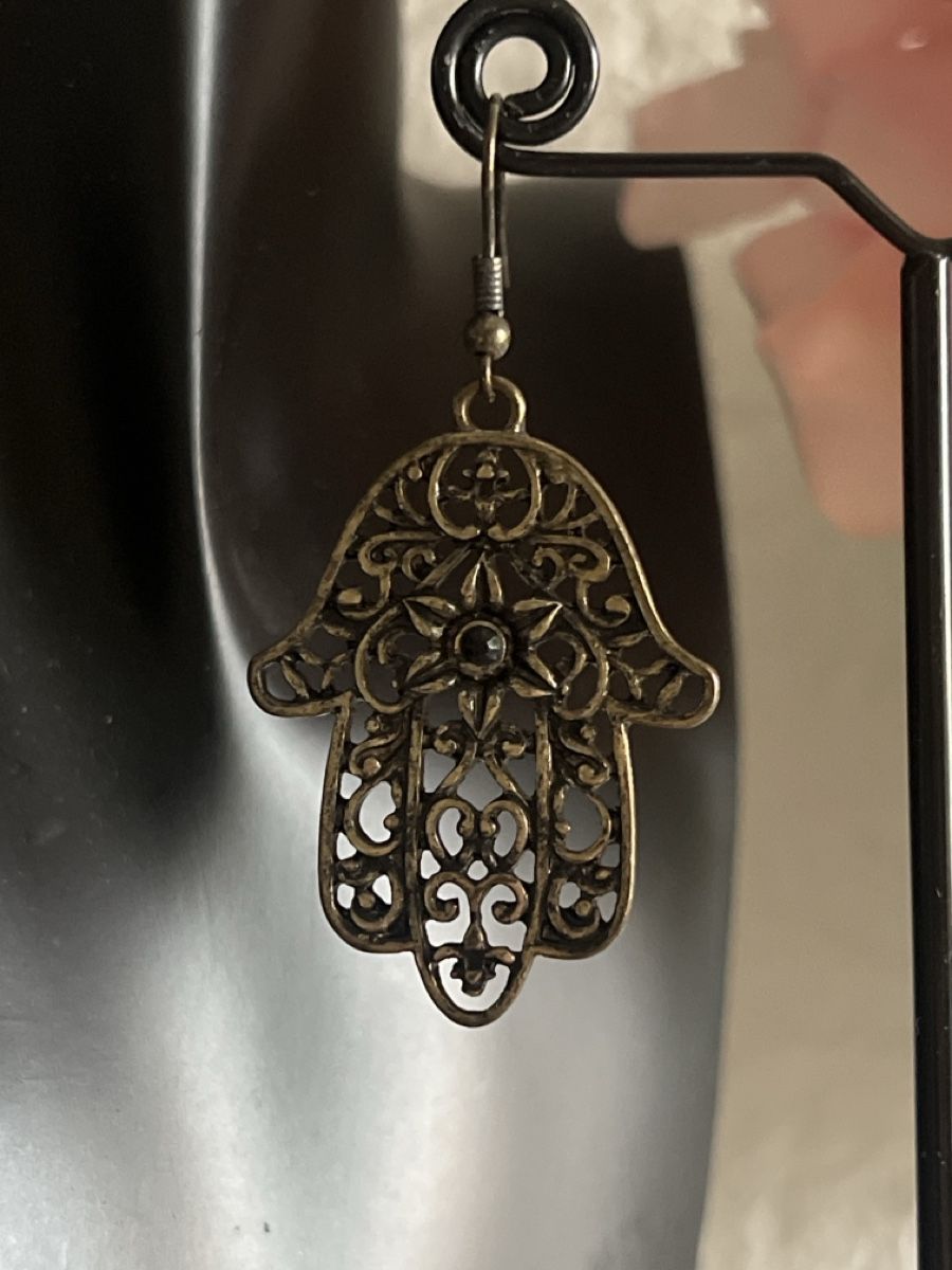 Orecchini pendenti & Orecchini a lobo: Ohrringe Hamsa Hand der Fatima – Usato da Seon venduto da Sunny-Schmuck78 1