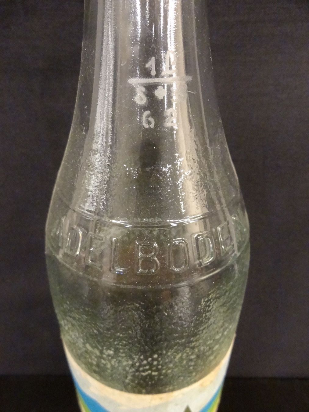 Bicchieri, Caraffe & Bottiglie: alte Flasche ADELBODNER ORANGE FIN 1962 – Usato da Kerzers venduto da Flaschenposten 6