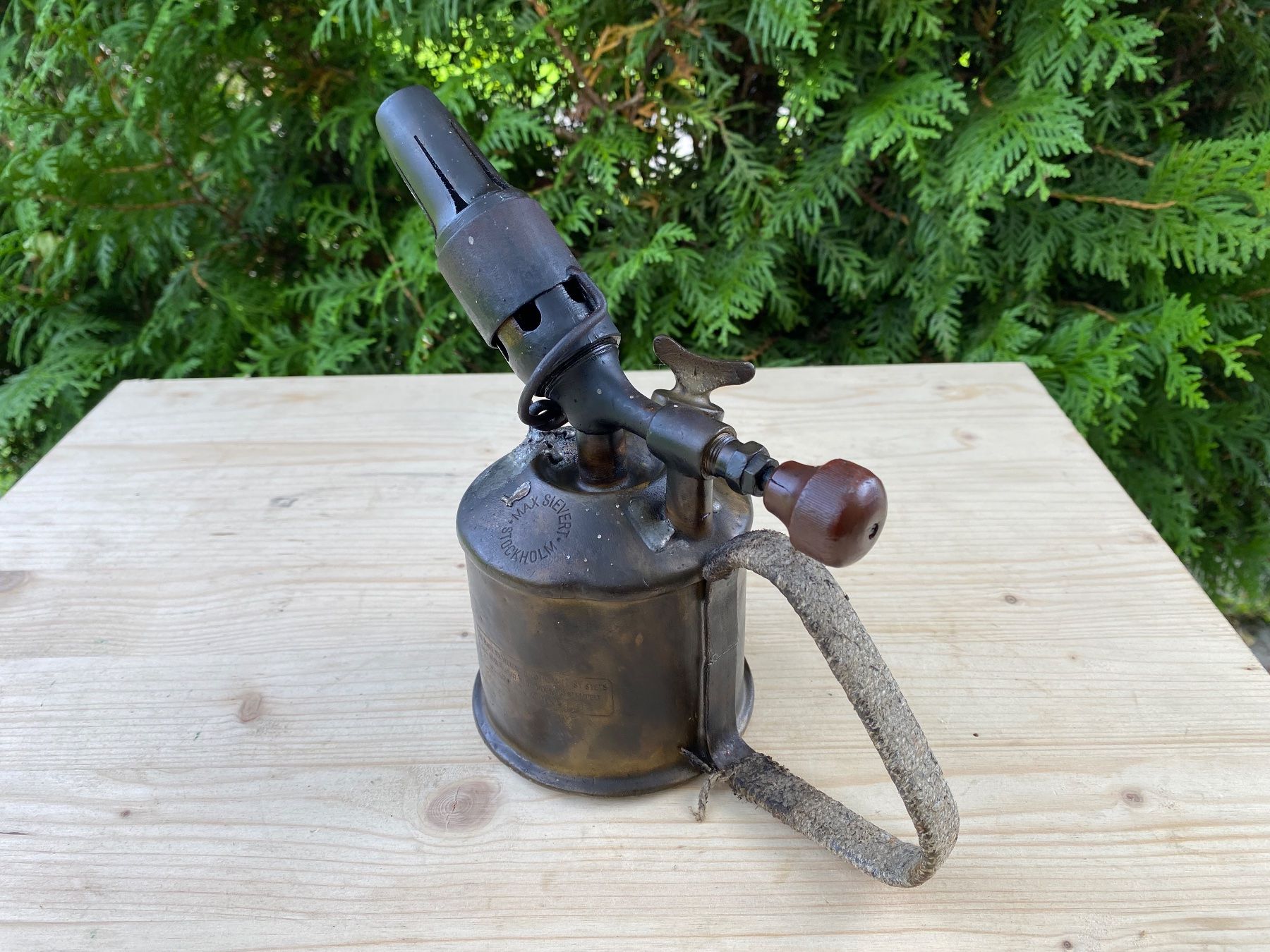 Tutti gli attrezzi: alte Lötlampe Max Sievert Stockholm – Usato da Feldbach venduto da Olive1 2