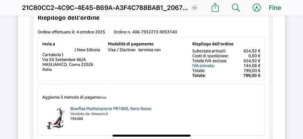 Hometrainer: Multistazione Bowflex Pr1000 – Usato da Chiasso venduto da gin_2v7n 4