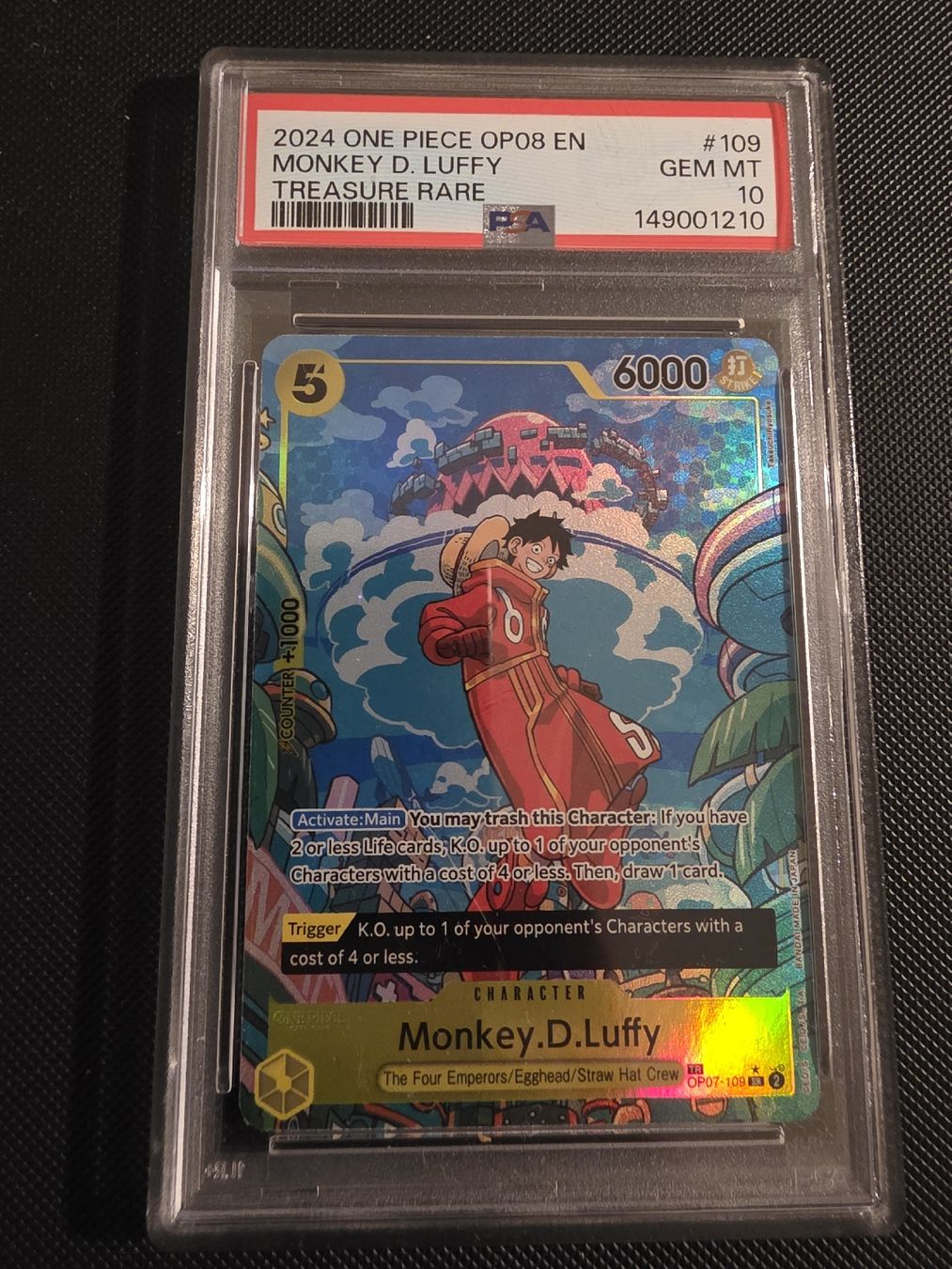 Bandai Carte collezionabili: Monkey D. Luffy TR OP08 PSA10 – Nuovo (secondo la descrizione) da Basel venduto da WorldSeeker