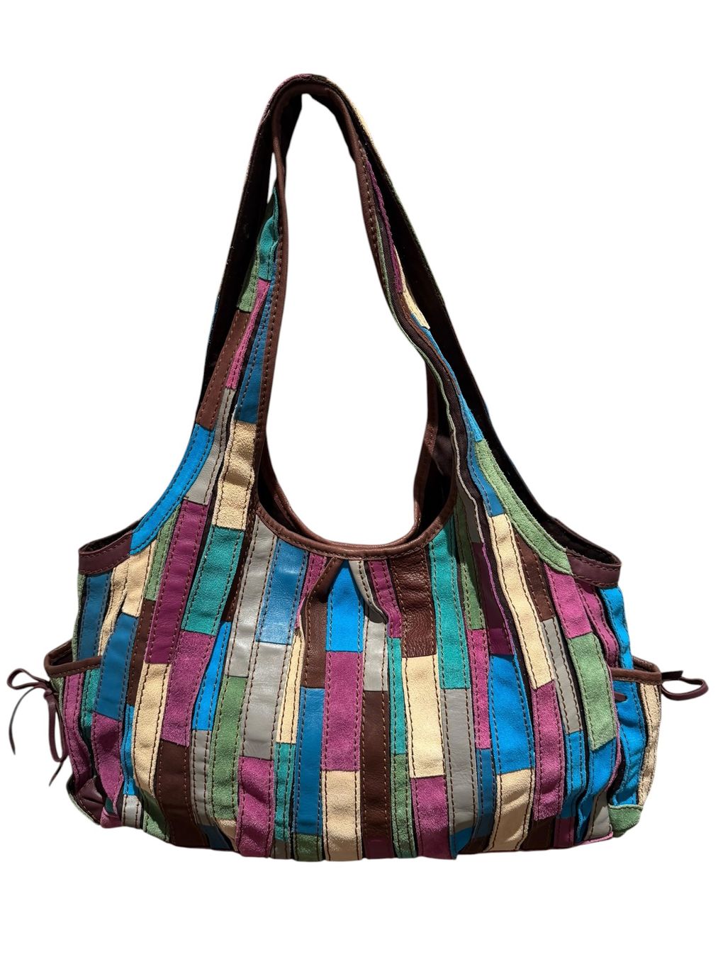 Taschen für Damen: LUCKY BRAND TASCHE ECHT LEDER PATCHWORK MEGA – Gebraucht aus LUZERN von modeundlifestyle 1