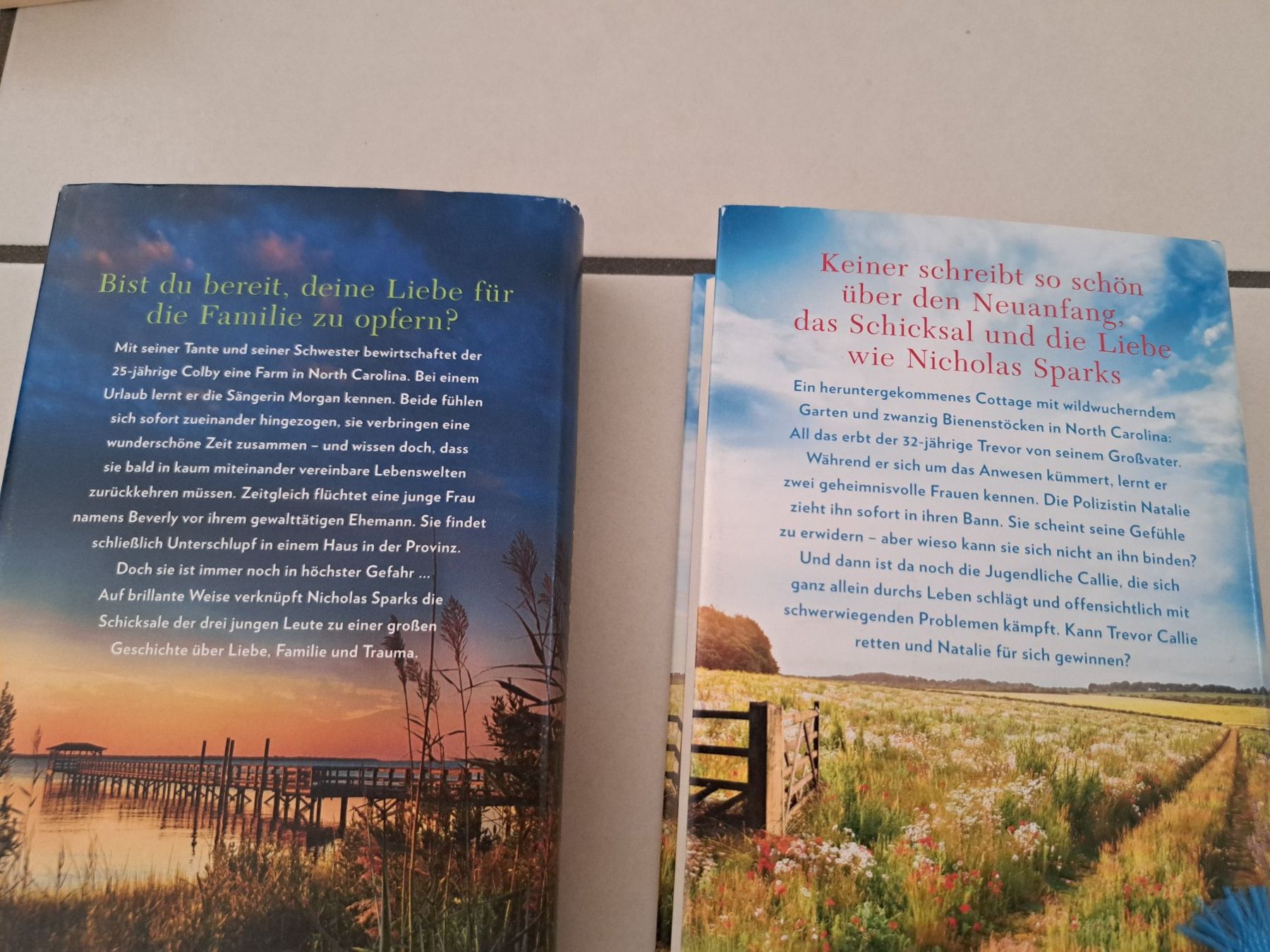Bücher: 4 neuere Nicholas Sparks Romane – Gebraucht aus Buochs von Ricola95 1