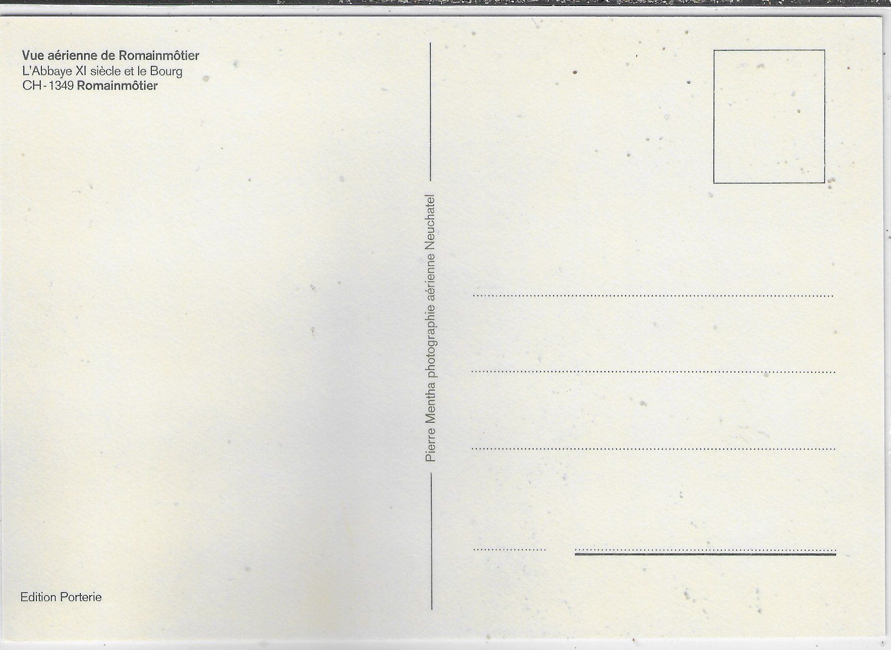 Cartoline postali: Vue aerienne de Romainmotier – Usato da Ettingen venduto da Kartenplanet 1