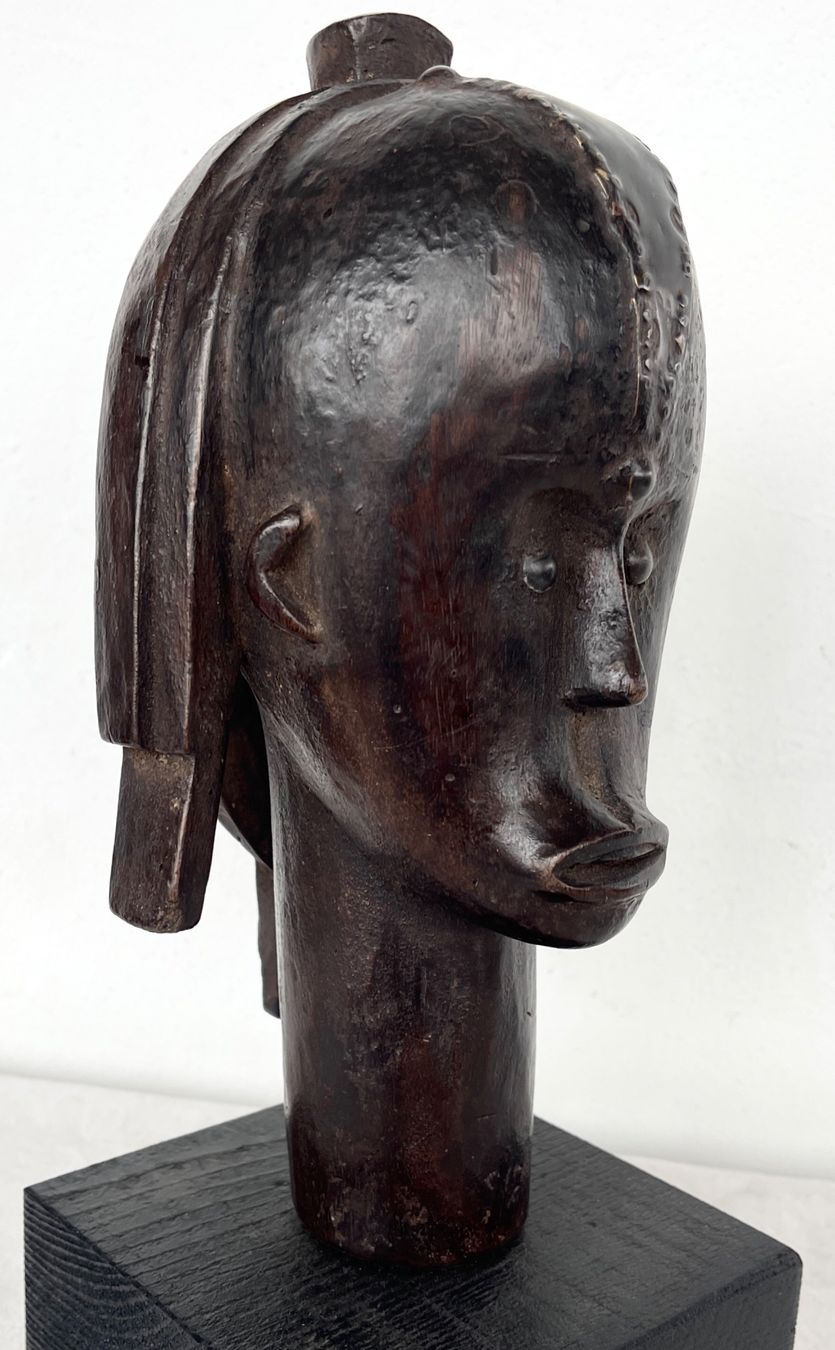 Skulpturen & Statuen: grosser ausdrucksstarker alter Fang Kopf Gabun H 25,5 cm – Gebraucht aus Rüthi (Rheintal) von Kunsthaus777 3