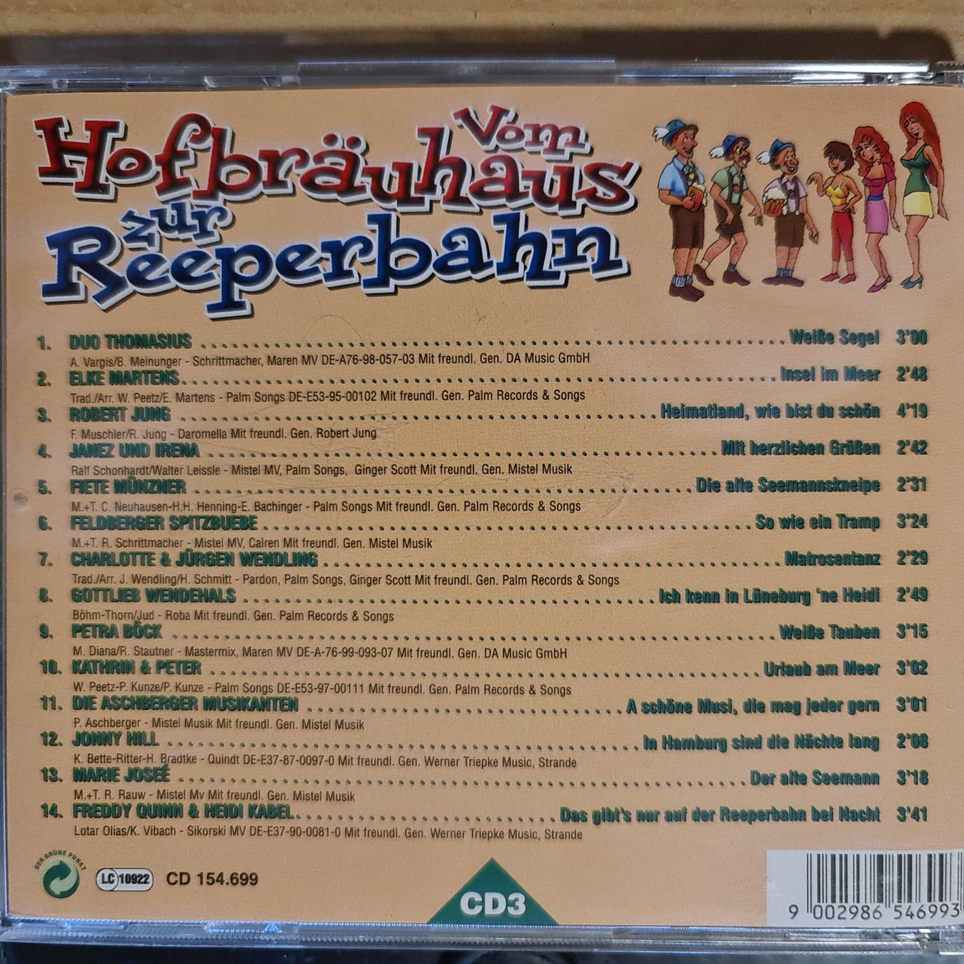 CD: CD Vom Hofbräuhaus zur Reeperbahn – Usato da Dintikon venduto da Vexi 1