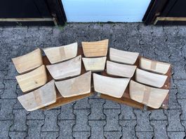 14 schöne alte Bremsklötze für Kutschen
