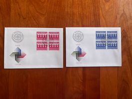CEPT 1984 FDC Viererblockserie (R543)