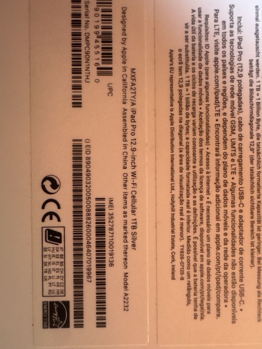 Apple Tablet PC: iPad Pro 12.9" 1TB Wifi+Cellular 2020 + Magic Keyboard+Penci – Nuovo (secondo la descrizione) da Gryon venduto da makdp 1