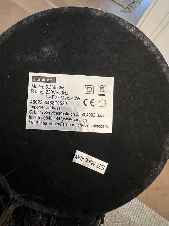 Lampes: Schwarze Tischlampe – D'occasion à Zürich par leo_zx2x 2