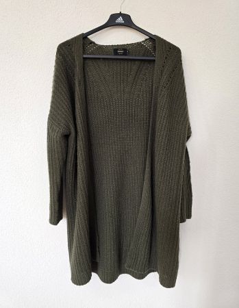 Only Damen Strickjacke Cardigan Grösse M olivgrün