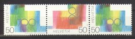 1991, 700 Jahre Eidgenossenschaft, Dreierstreifen **