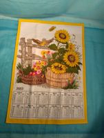Stoffkalender, 2023, Sonnenblumen, Vögel, Biefang Heimtex.