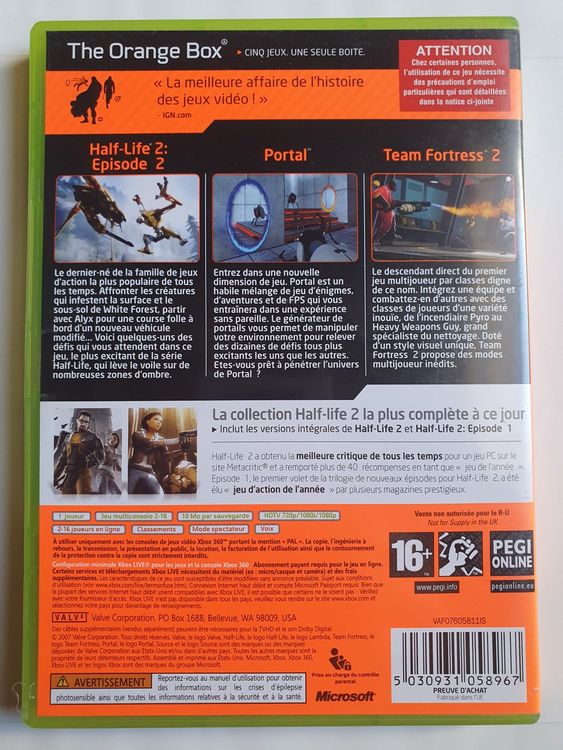 The Orange Box Xbox 360 Kaufen auf Ricardo