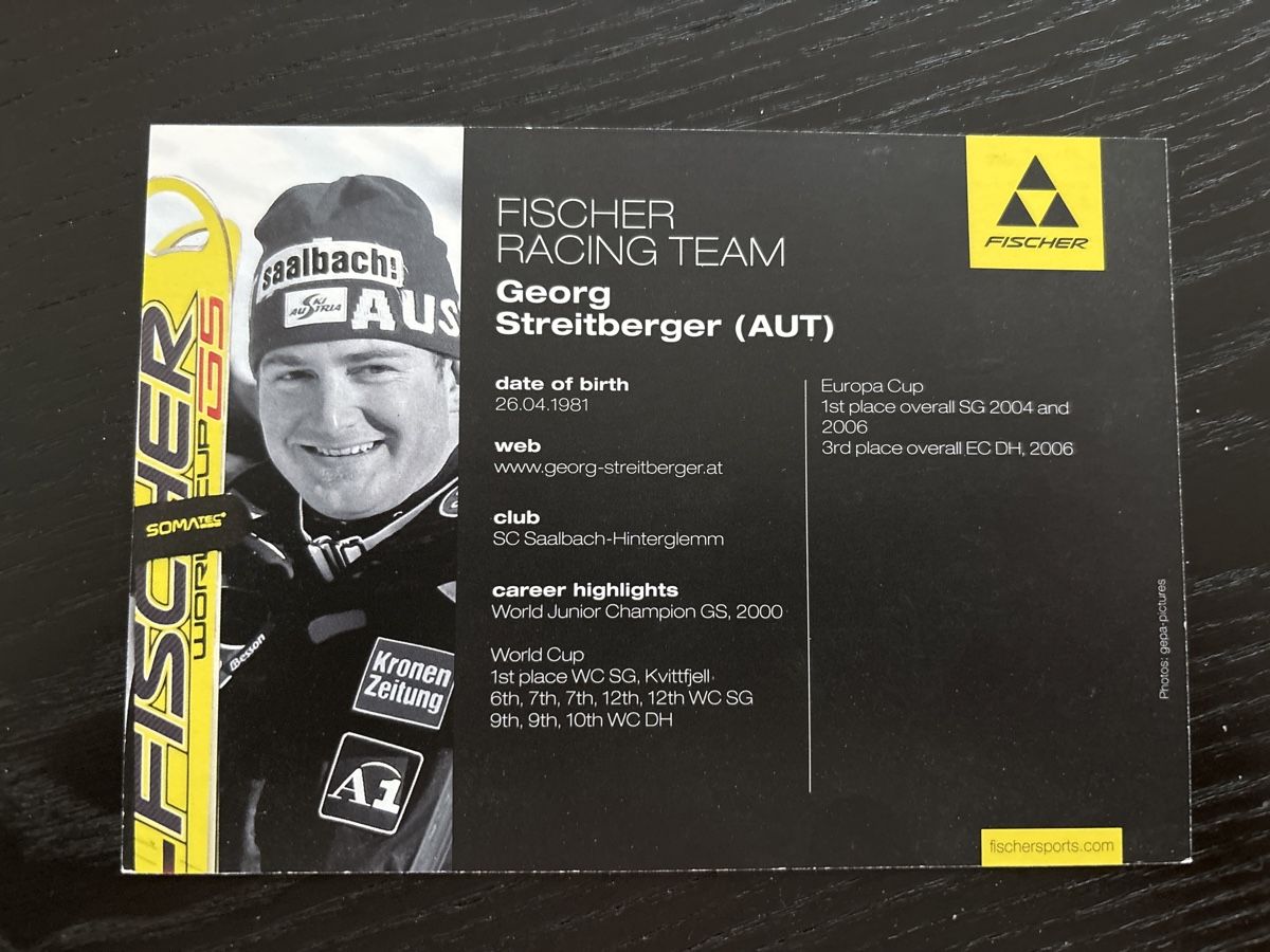 Autographes: Georg Streitberger – D'occasion à Uetendorf par hoisle 1