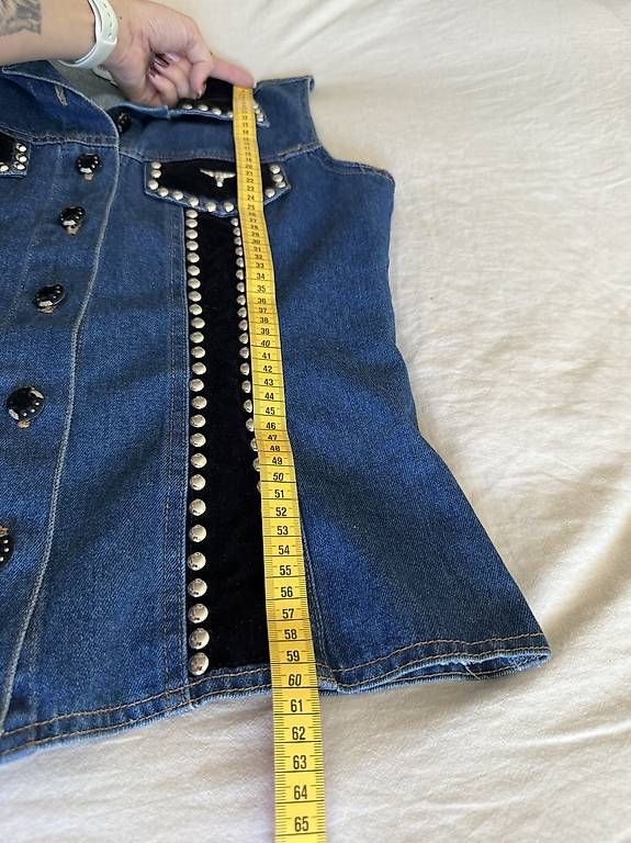 Camicette: Vintage Denim Vest Western Medium – Usato da Zürich venduto da car_v988 4