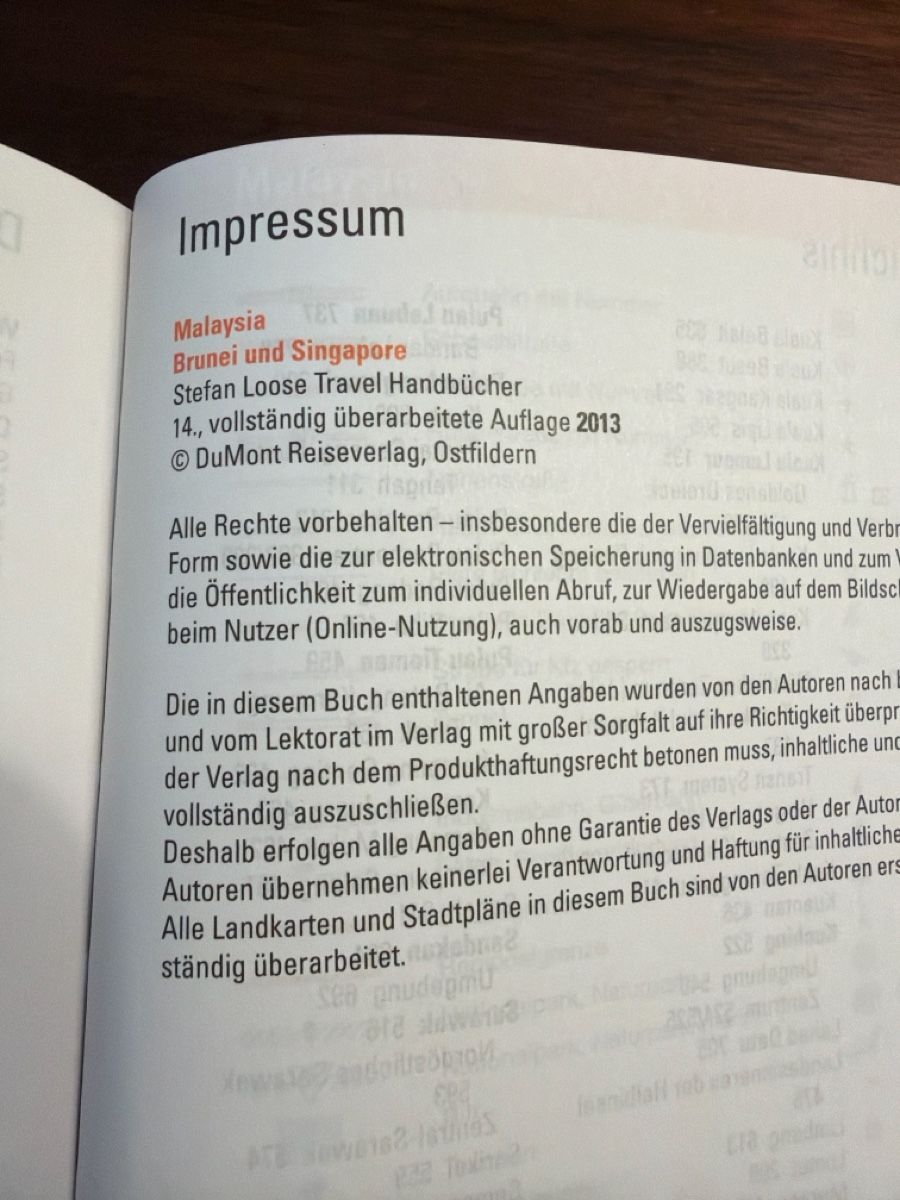 Bücher: Malaysia Reiseführer - Stefan Loose – Neu (gemäss Beschreibung) aus Burgdorf von Swisskaran 1