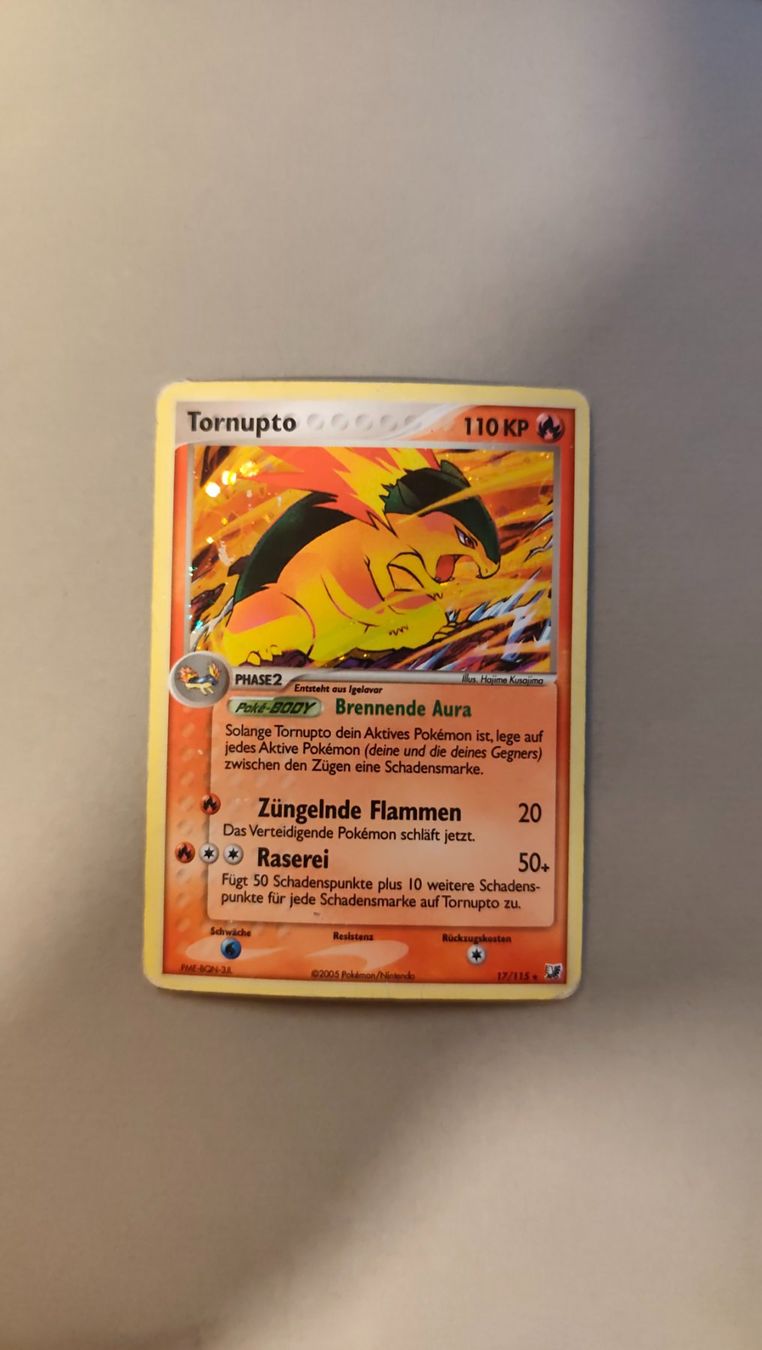 Pokémon Carte collezionabili: Tornupto Holo / Typhlosion Holo - Ex Verborgene Mächte – Usato da Kehrsatz venduto da Riyouu 1