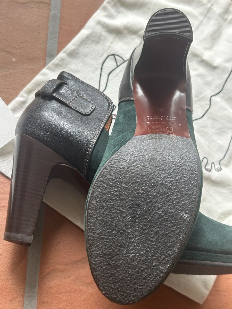 Chie Mihara Scarpe da donna: Chie Mihara, Grün/Schwarz, Grösse 40 perfekte Passform – Nuovo (secondo la descrizione) da Langnau am Albis venduto da Nechi 4