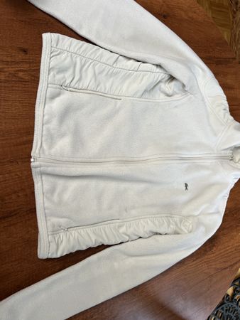 Fleecejacke LACOSTE Damen Grösse 38 cremeweiss guter Zustand