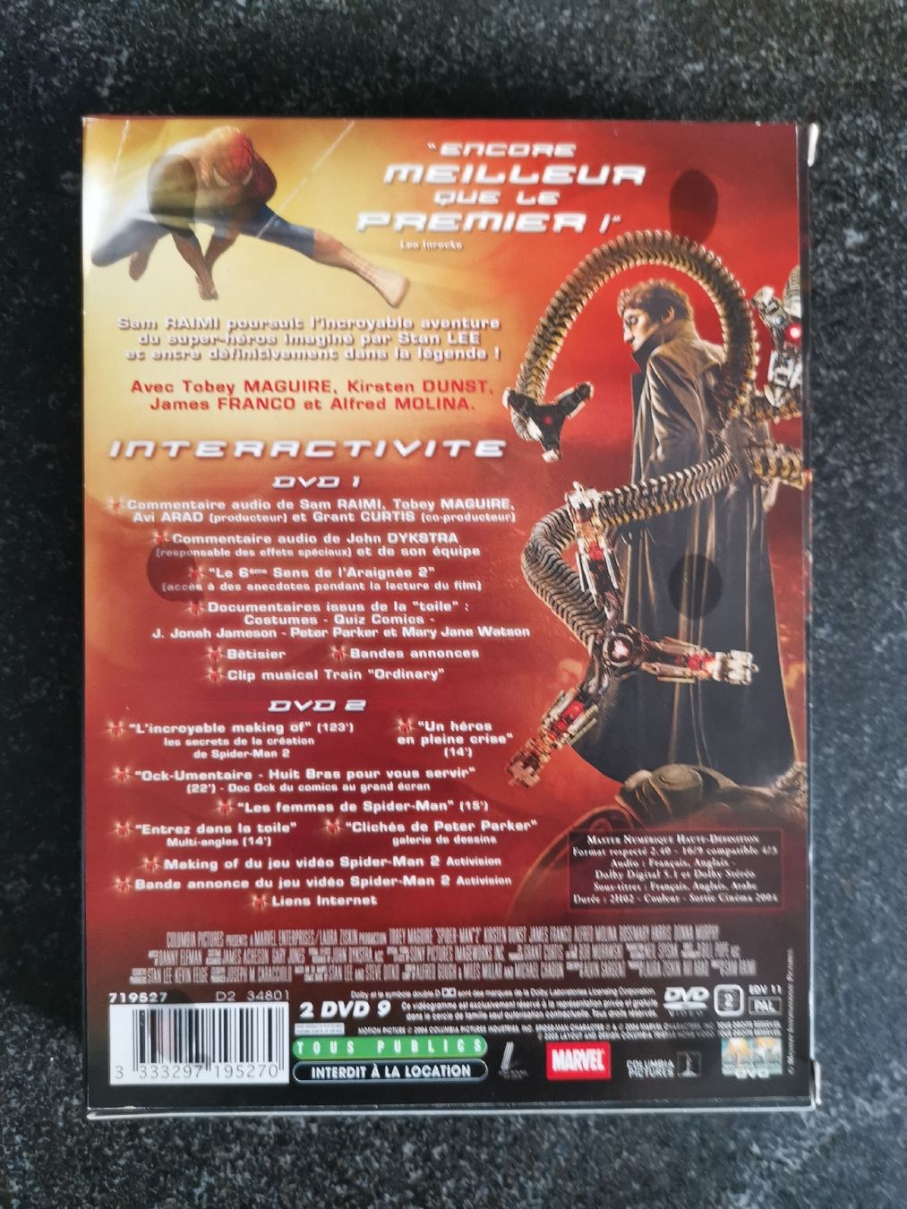 Tutti i DVDs: SPIDER-MAN 2 – Nuovo (secondo la descrizione) da Genève venduto da abba74 1