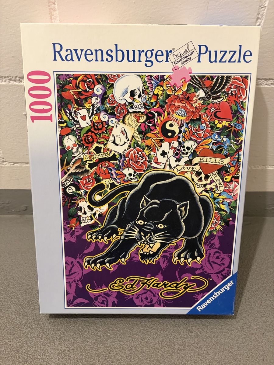 Ravensburger Puzzles: Ravensburger Puzzle 1000 Teile Ed Hardy Panther – Gebraucht aus Leibstadt von Shopcity