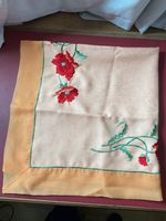 Tischdecke/Mitteldecke, Mohnblumen, orange, Polyester