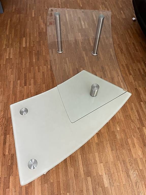 Tavoli: Table basse design verre et blanc, style moderne | Bon ét... – Usato da Biel/Bienne venduto da jos_j7jy 2