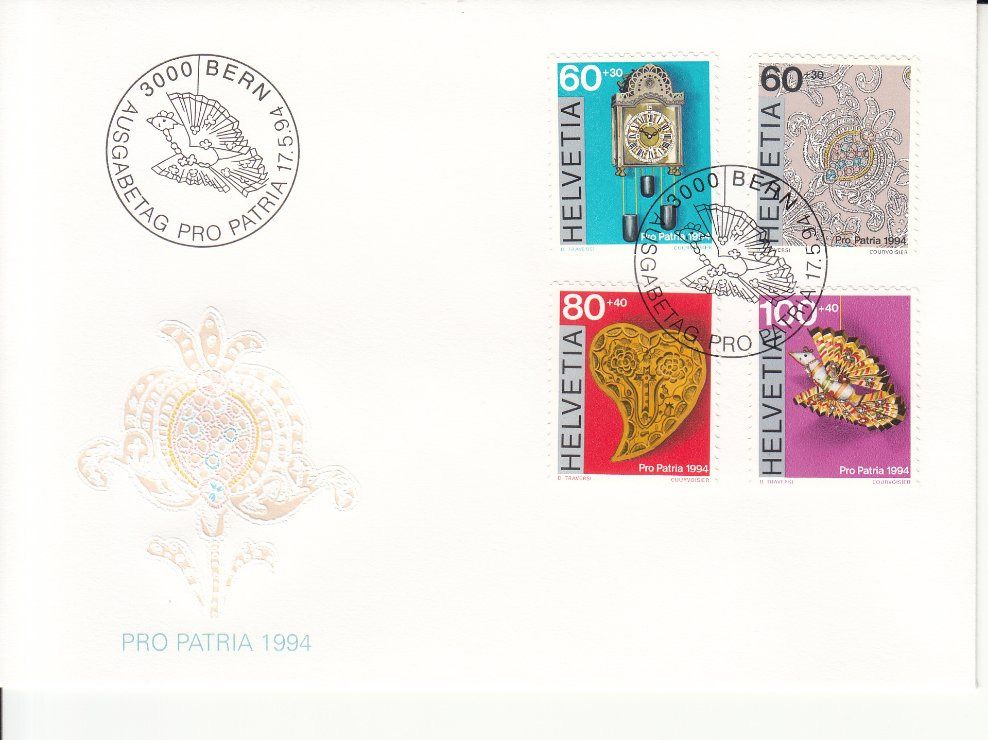 Tutti i francobolli: SBK B243 - B246 FDC – Usato da Bürglen TG venduto da StampGraf