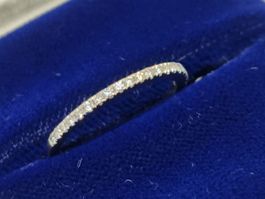 Diamant Ring Eternity, 750er Weissgold, Brillantring Gr. 50