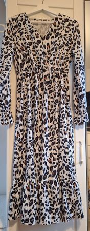Robe longue imprimé léopard taille s