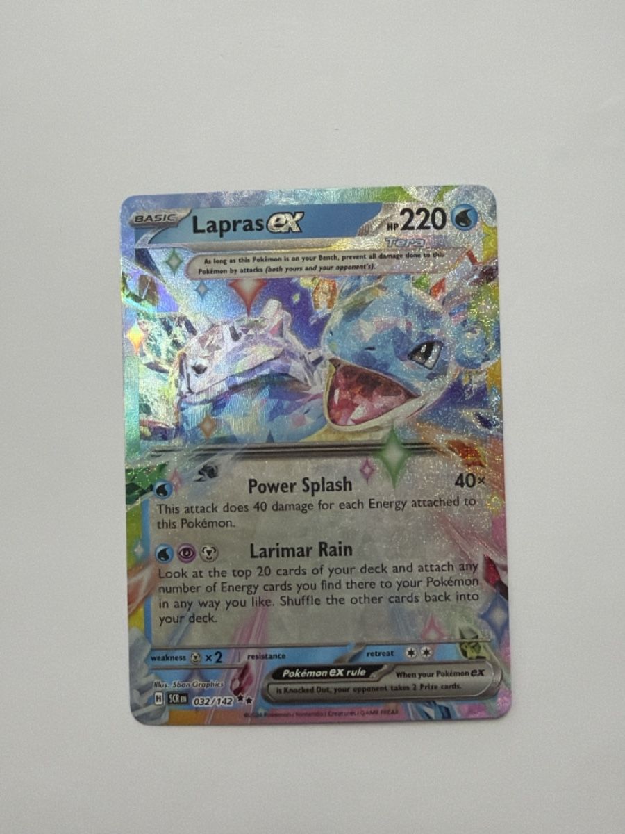 Pokémon Carte collezionabili: Pokemon Lapras EX 032/142 – Nuovo (secondo la descrizione) da Turtmann venduto da pat_w58r