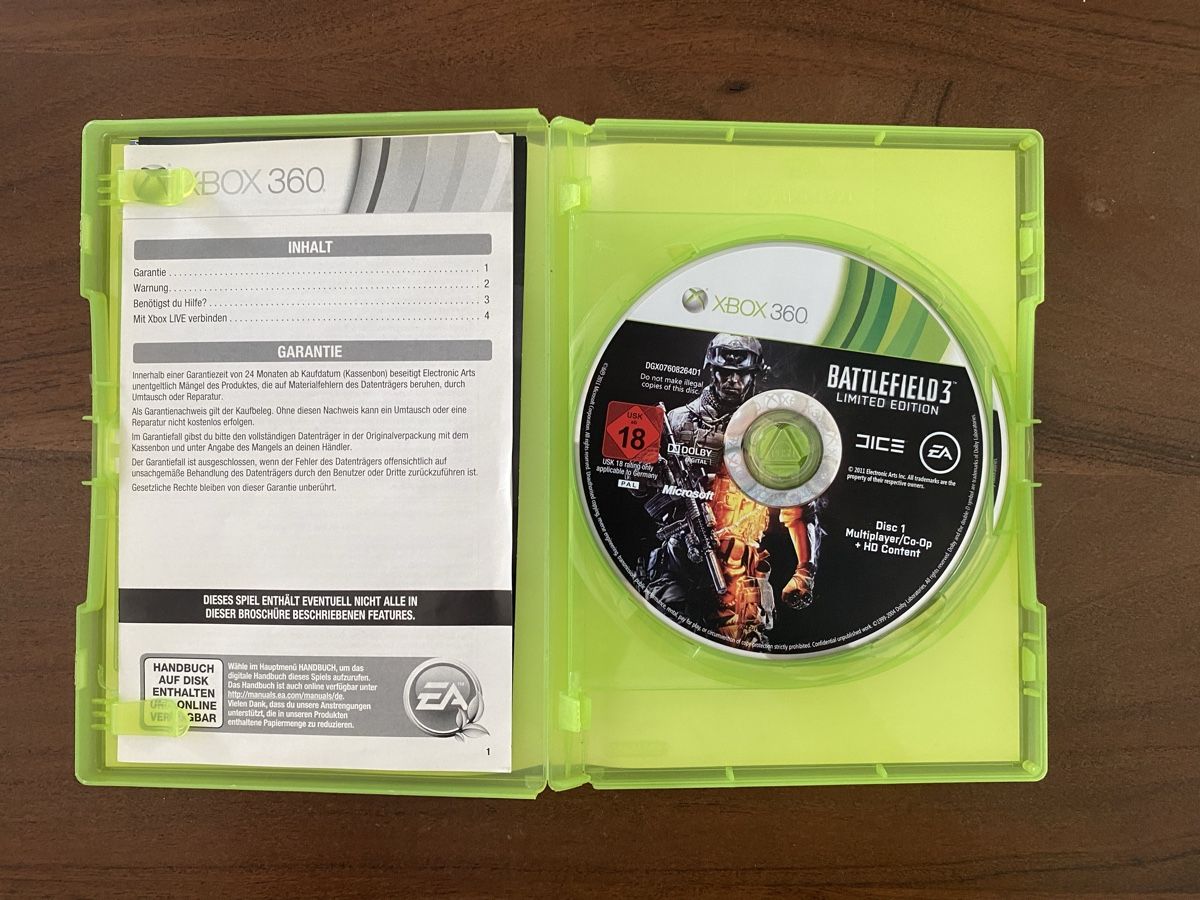 Microsoft Giochi: Battlefield 3 für Xbox 360 – Usato da Thunstetten venduto da Virus_33 1