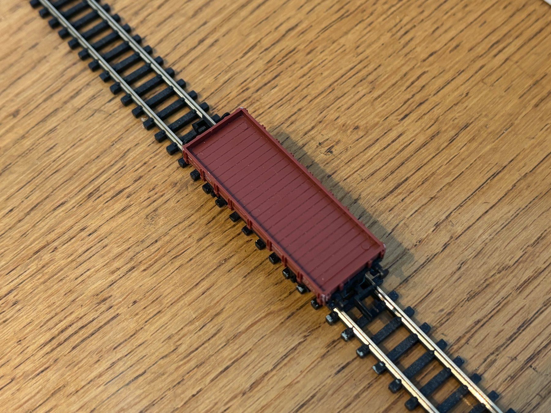 Modellini di ferrovie: e1804: offener Güterwagen (Spur N) – Usato da Birsfelden venduto da Birs_25 2