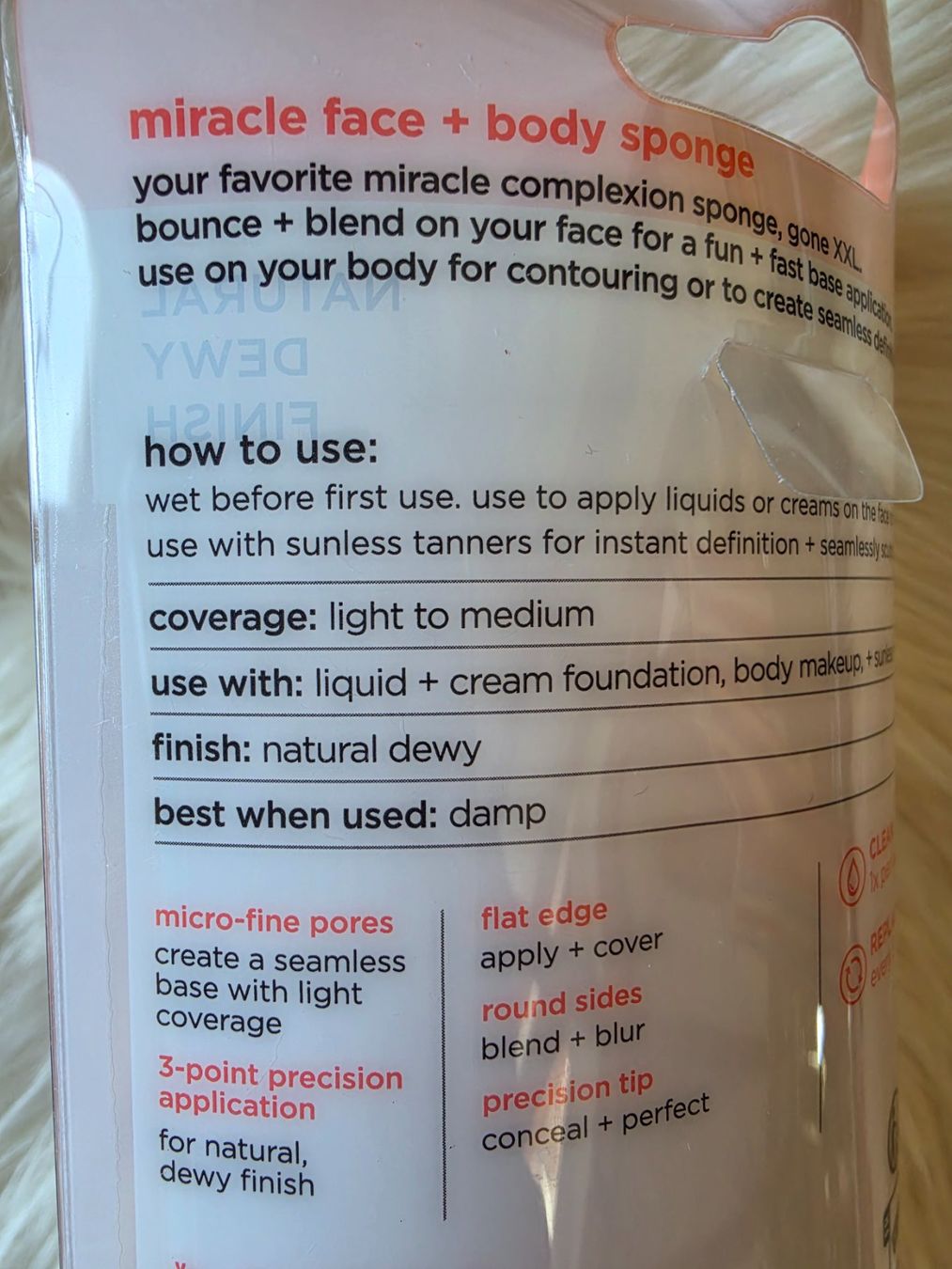 Make-up: Real Techniques Face & Body Sponge (OVP) – Nuovo e nell'imballaggio originale da Stäfa venduto da flamingo_17 2