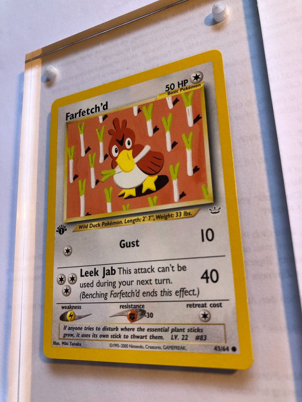 Carte collezionabili: Farfetch'd 1st Neo Revelation - MINT - ab 1.- – Usato da Giubiasco venduto da dan_pr8b 2