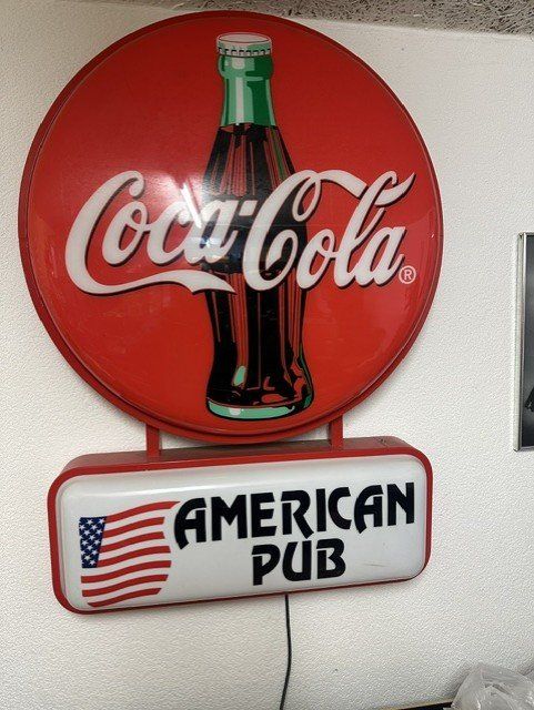Lampen: COCA-COLA LEUCHTREKLAME AMERICAN PUB – Gebraucht aus Ostermundigen von wini63