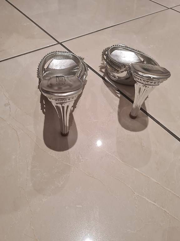 Scarpe da donna: Highheels mit Strasssteine silber Gr. 37 – Usato da Erlen venduto da danilo1701 2