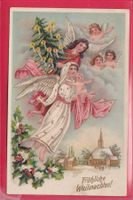 PRÄGEKARTE, FRÖHLICHE WEIHNACHTEN, 10.12.1906 (ENGEL)