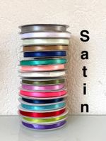 Satin Bänder  Geschenkband   Restposten  16 Rollen   6mm 27m