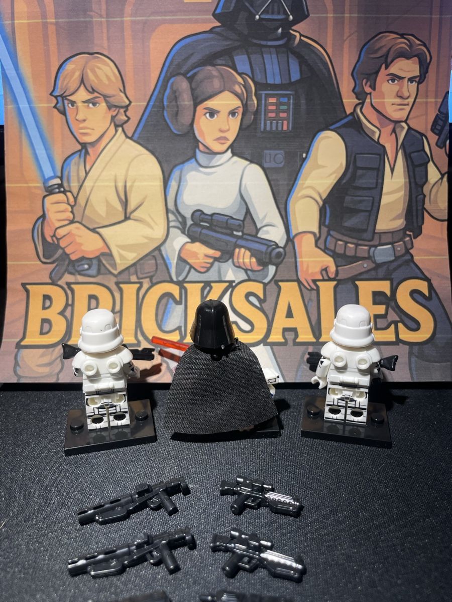 Star Wars Statuette: Star Wars Darth Vader Stormtrooper Figur Lego-Komp. – Nuovo (secondo la descrizione) da Zufikon venduto da BrickSales 2