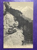 AK Brünigbahn zwischen Passhöhe und Meiringen