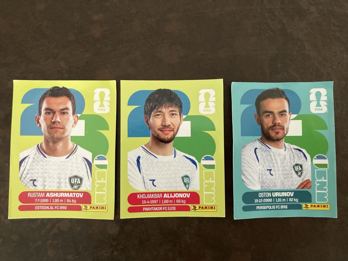Panini Sammelbilder & Trading cards: Panini UZB 7, 8 und 17 – Neu (gemäss Beschreibung) aus Möriken AG von nagross
