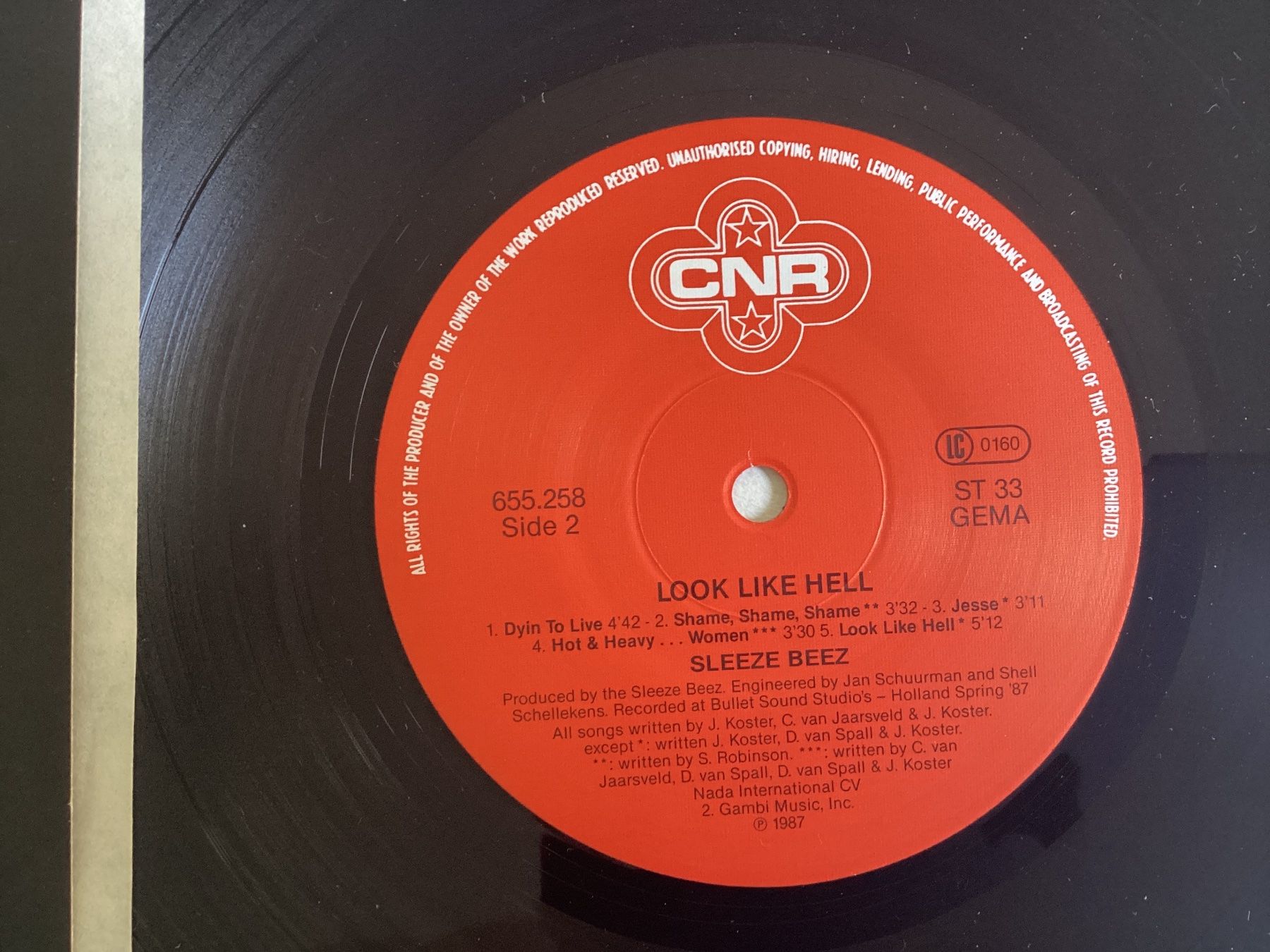 Dischi in vinile: Sleeze Beez LP - Look Like Hell – Usato da Gutenswil venduto da Hamzian 2