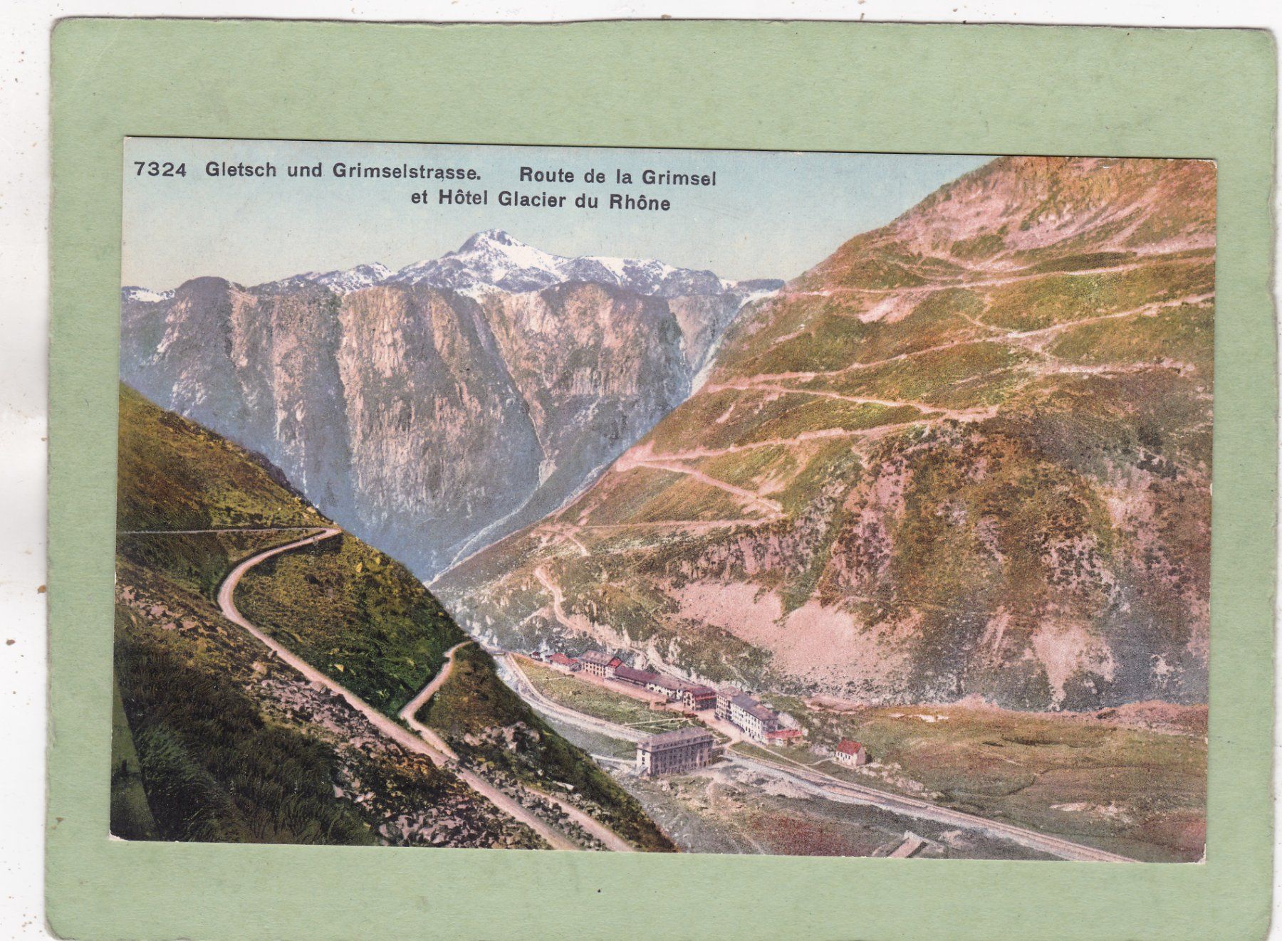 Cartoline postali: Gletsch und Grimselstrasse – Usato da Herisau venduto da Lisegrat2008